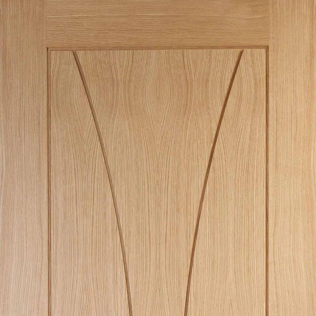 Bespoke Pass-Easi Verona Oak Flush - 2 Sliding Doors and Frame Kit