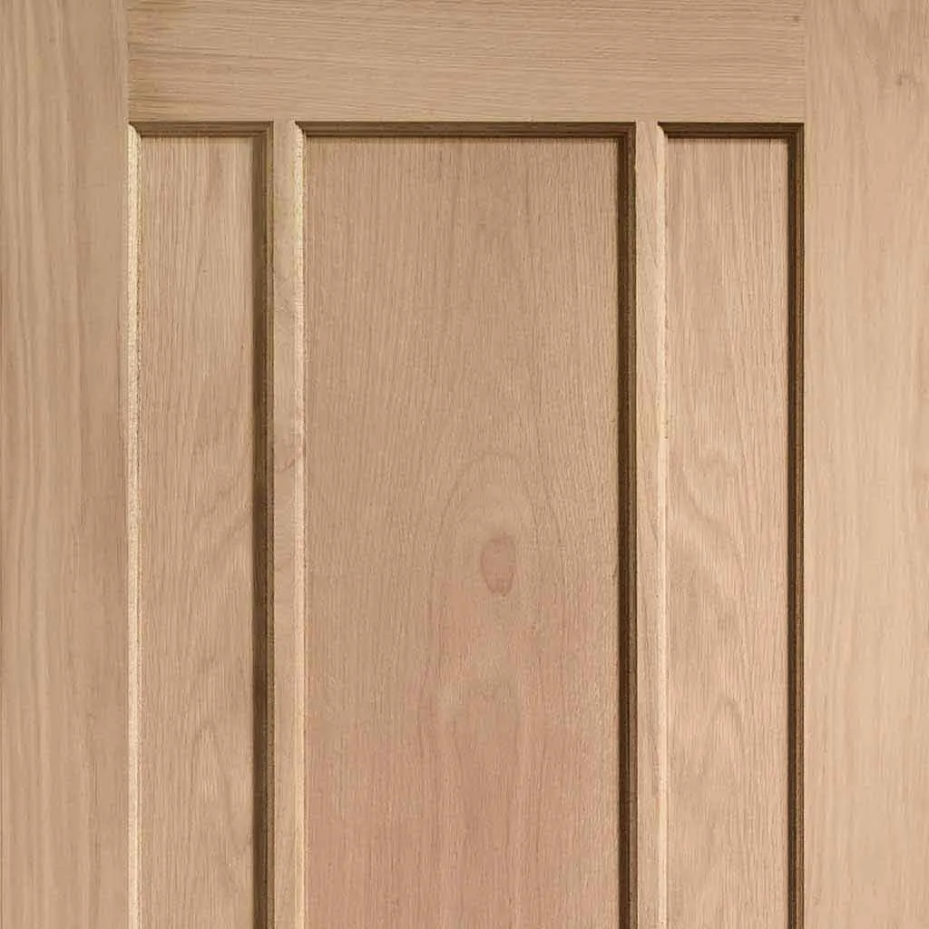 Bespoke Pass-Easi Worcester Oak 3 Panel - 2 Sliding Doors and Frame Kit - Prefinished