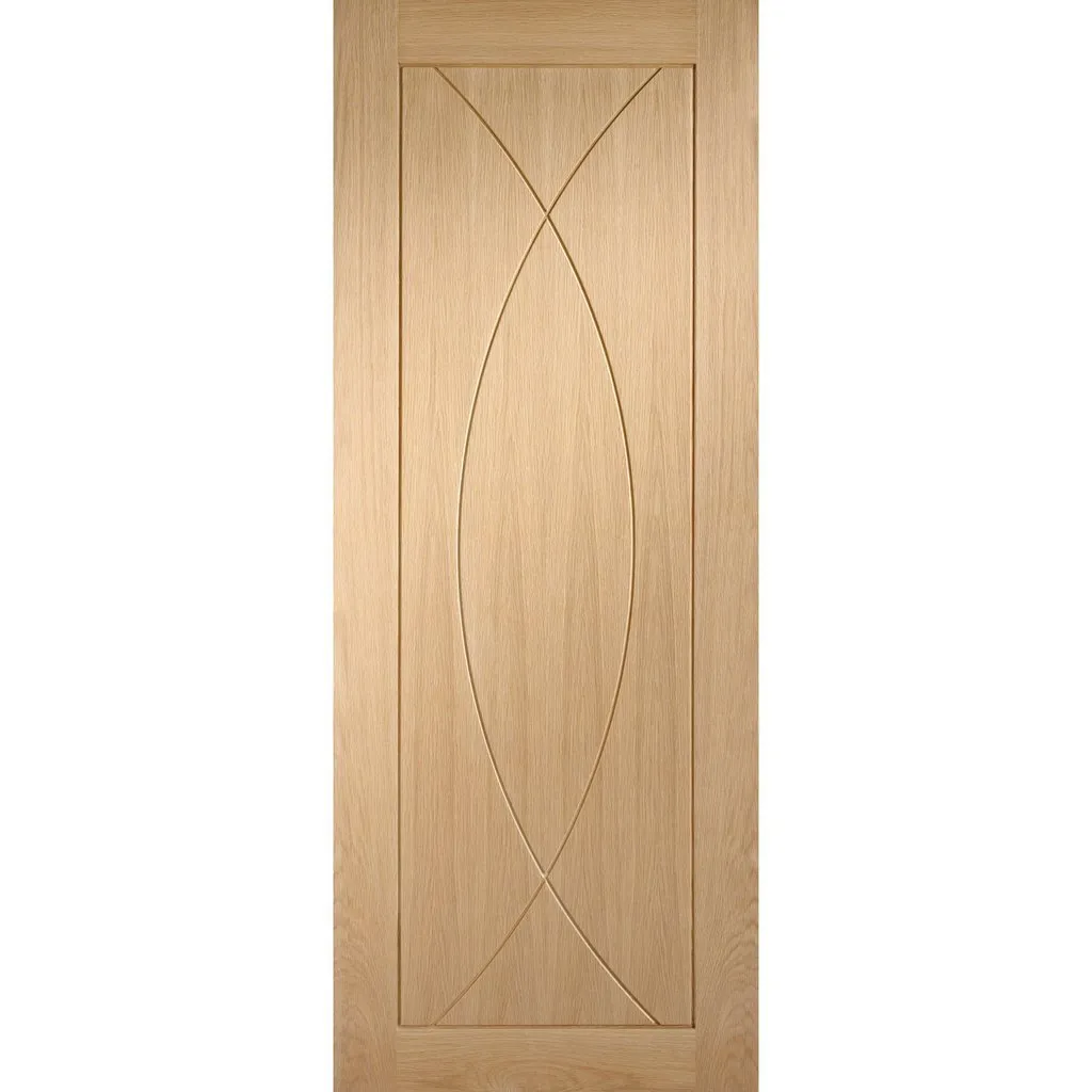 Bespoke Pesaro Oak Flush Single Pocket Door - Prefinished