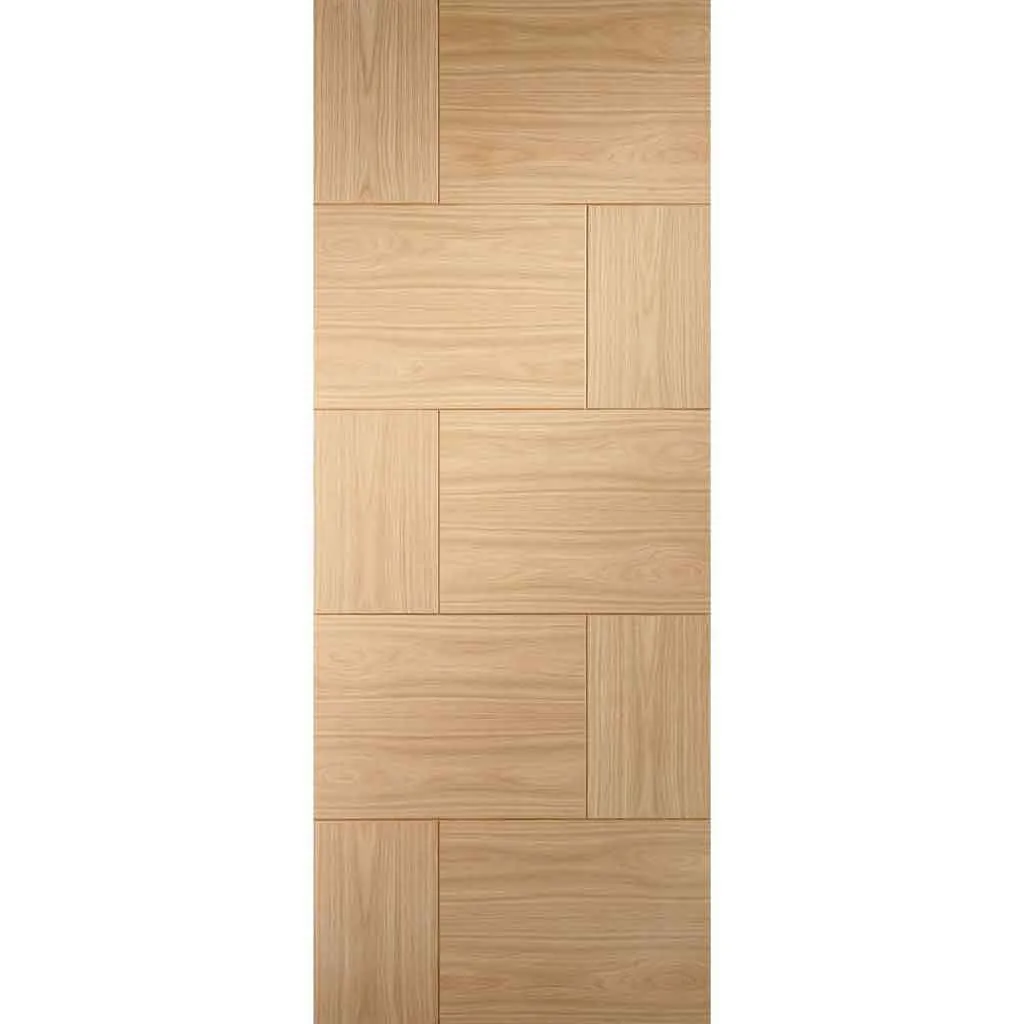 Bespoke Ravenna Oak Flush Single Frameless Pocket Door