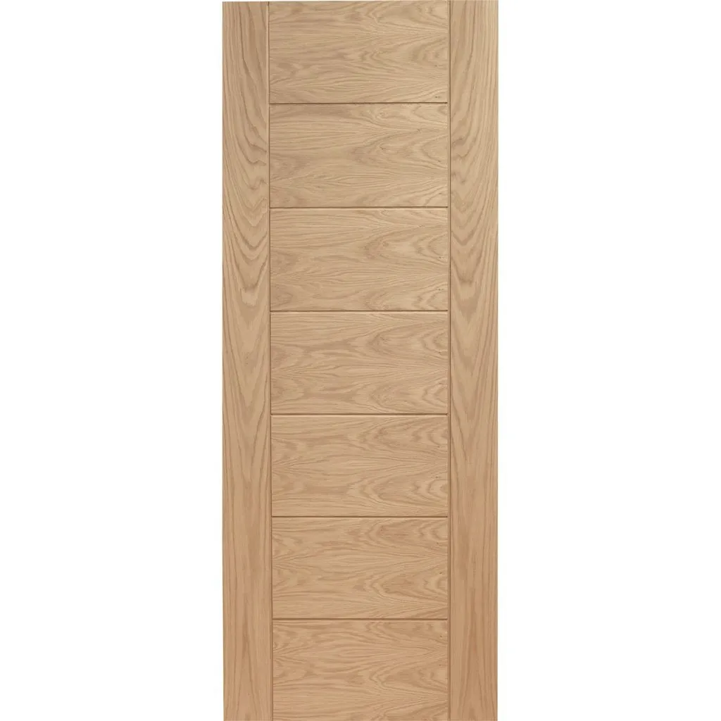 Bespoke Thrufold Palermo Flush Oak Folding 2 2 Door - Panel Effect