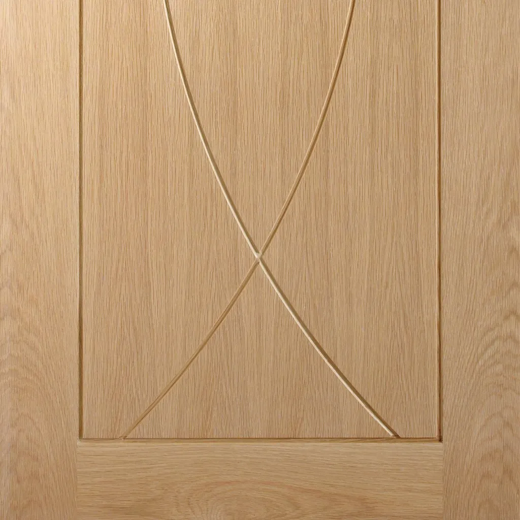 Bespoke Thrufold Pesaro Oak Flush Folding 3 0 Door - Prefinished