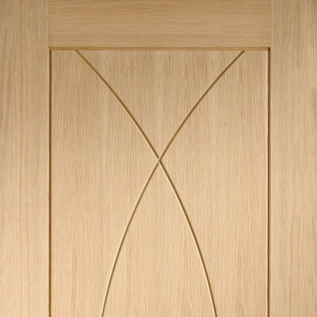 Bespoke Thrufold Pesaro Oak Flush Folding 3 0 Door - Prefinished