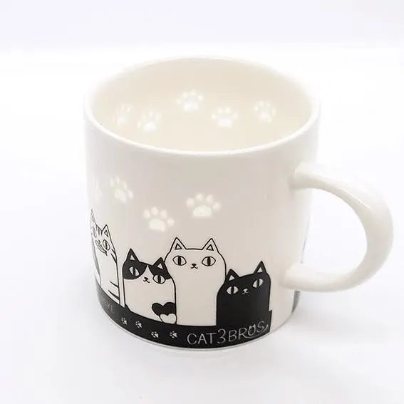 Black and White Cat Mug - Family Photo