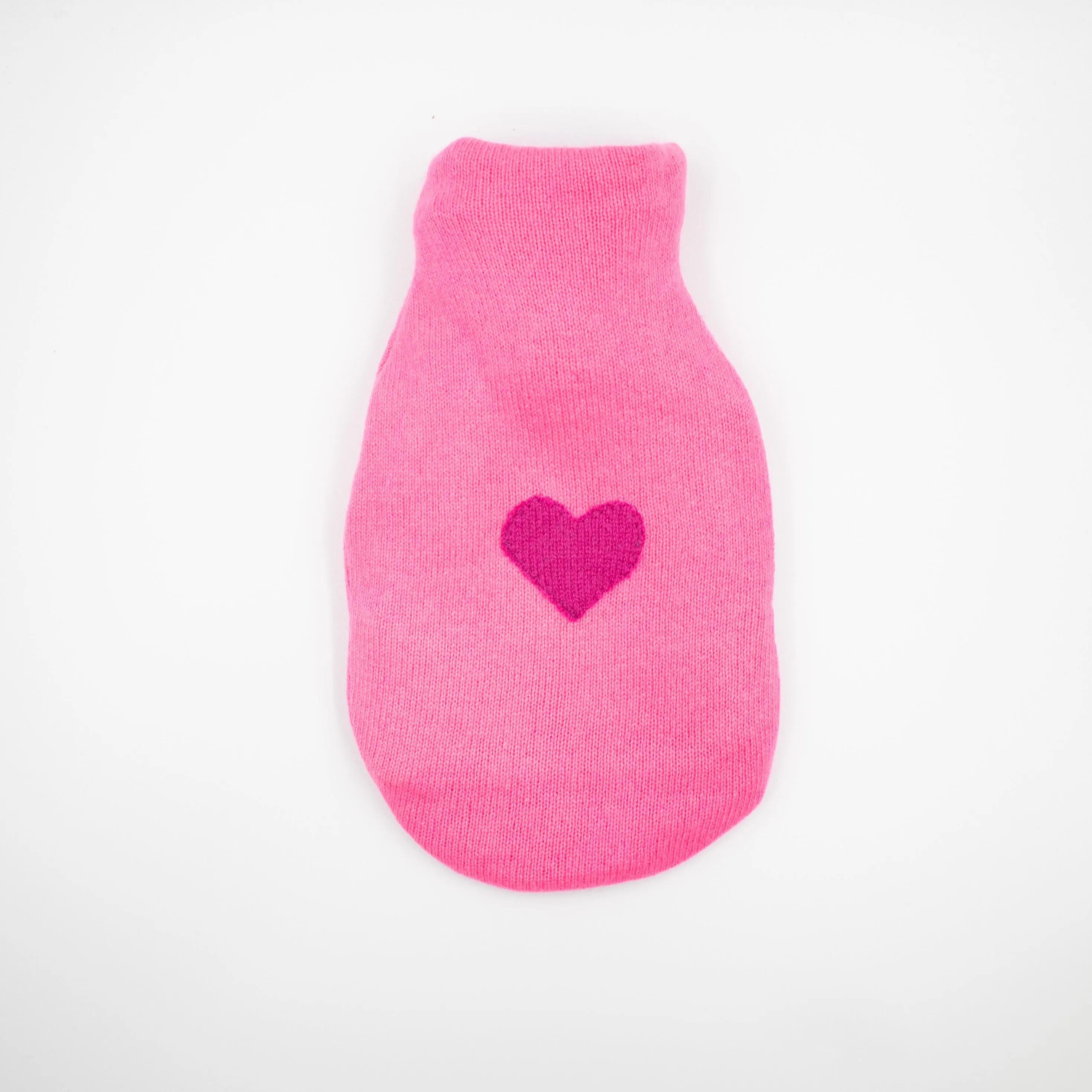 Bright Pink Cashmere Small Hot Water Bottle