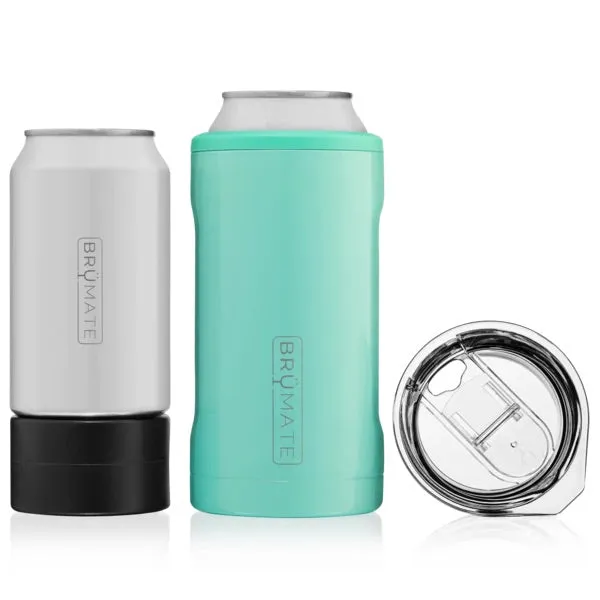 BrüMate Hopsulator Trio, 3 in 1 Can Cooler, Aqua