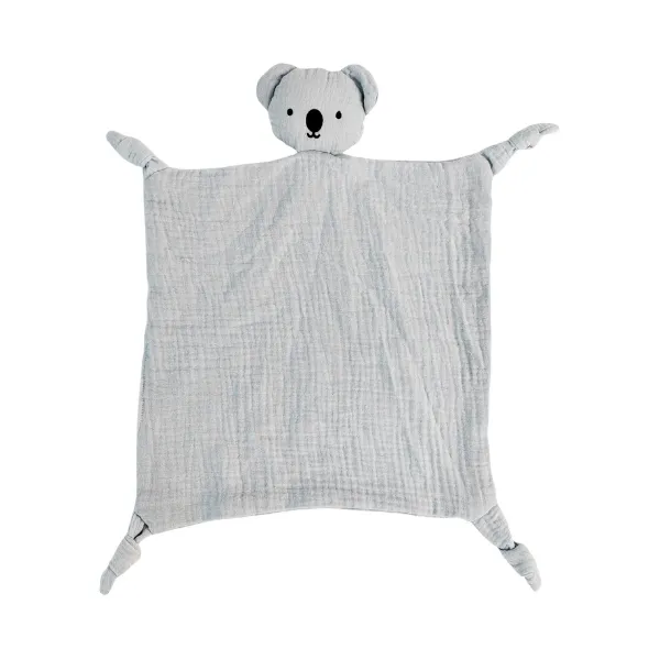 Bubsy Koala Muslin Comforter Blue 30x30cm