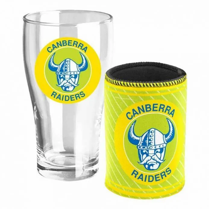 Canberra Raiders Heritage Pint & Cooler Set