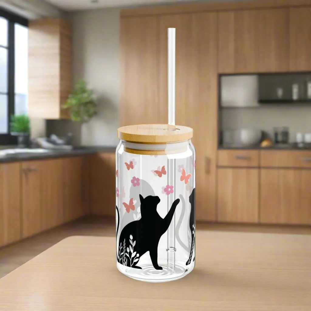 Cat Lover Sipper Glass