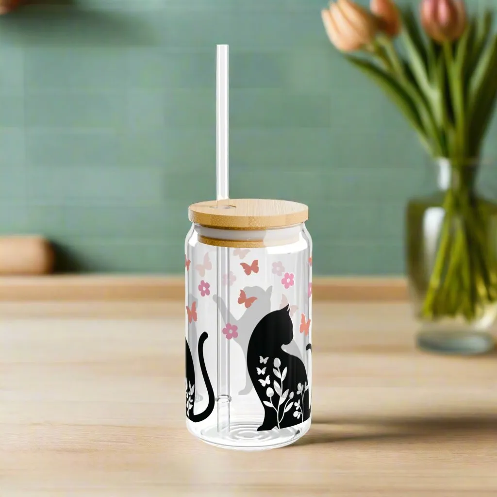 Cat Lover Sipper Glass