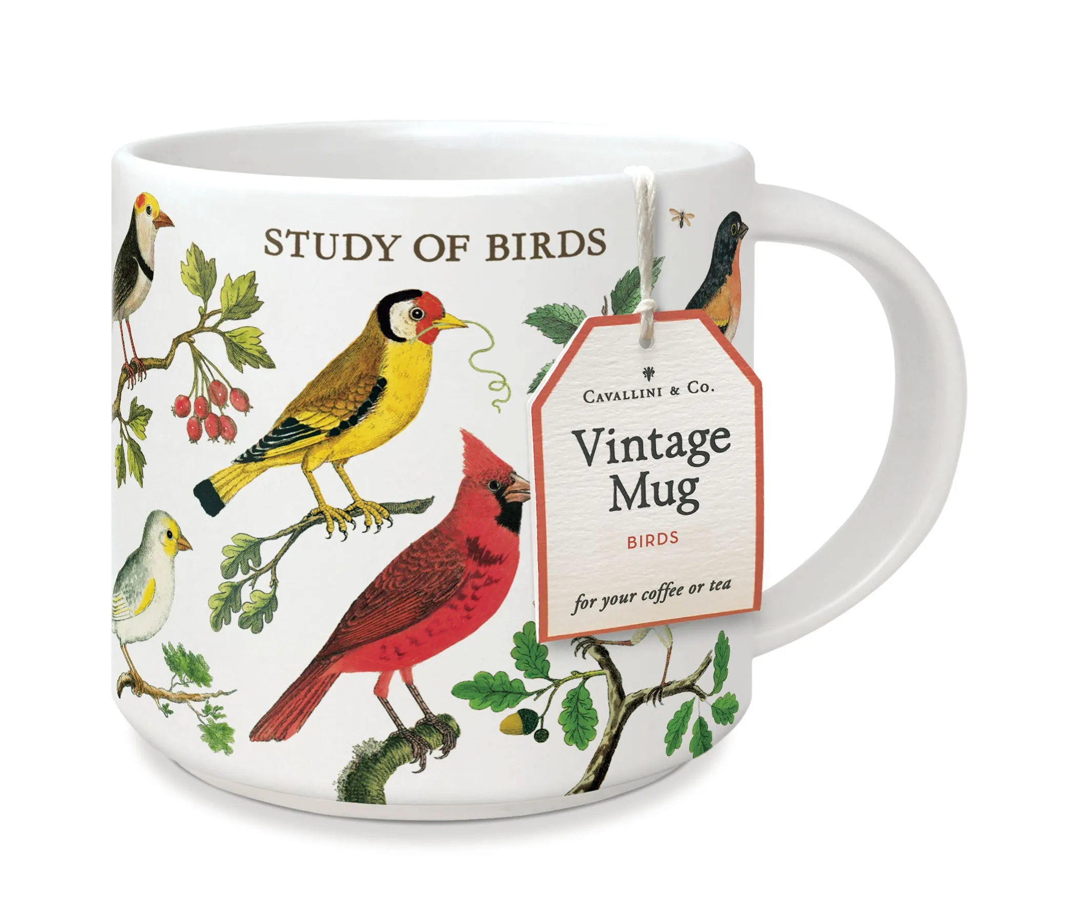 Cavallini & Co. Birds Ceramic Mug