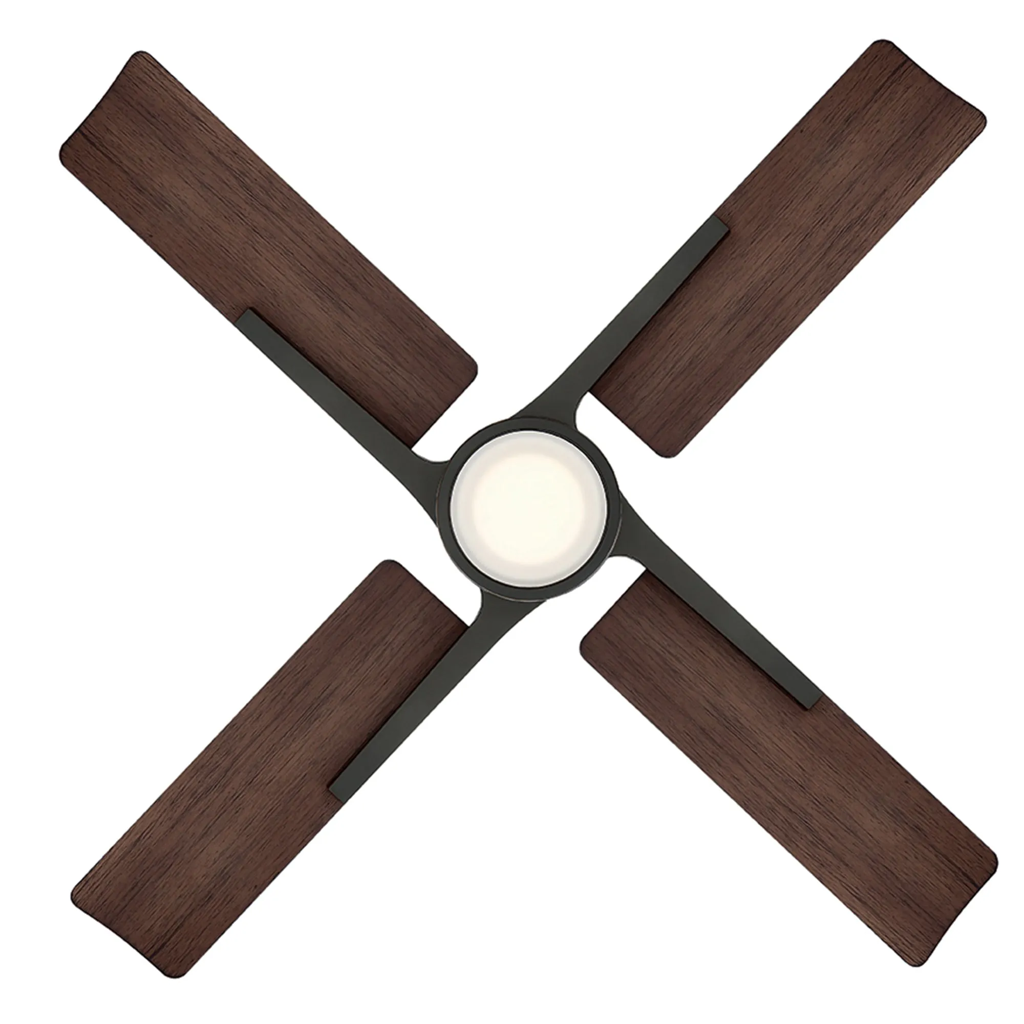 Cervantes Indoor/Outdoor 4-Blade 56" Smart Ceiling Fan with LED Light Kit and Remote Control