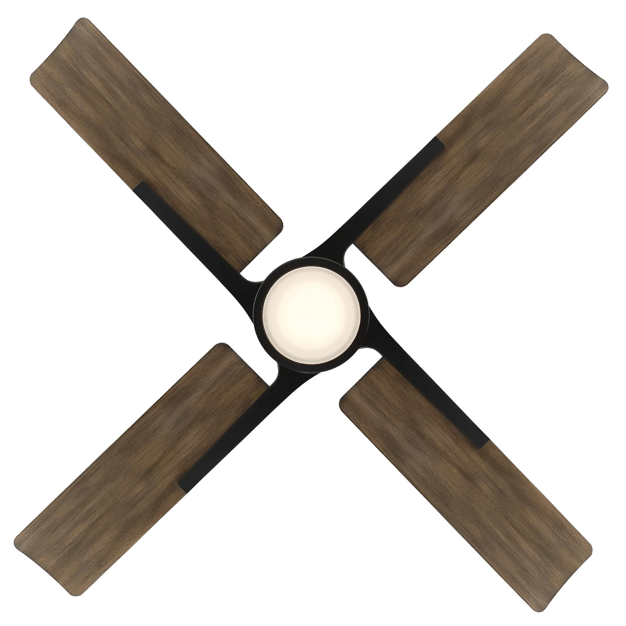 Cervantes Indoor/Outdoor 4-Blade 56" Smart Ceiling Fan with LED Light Kit and Remote Control