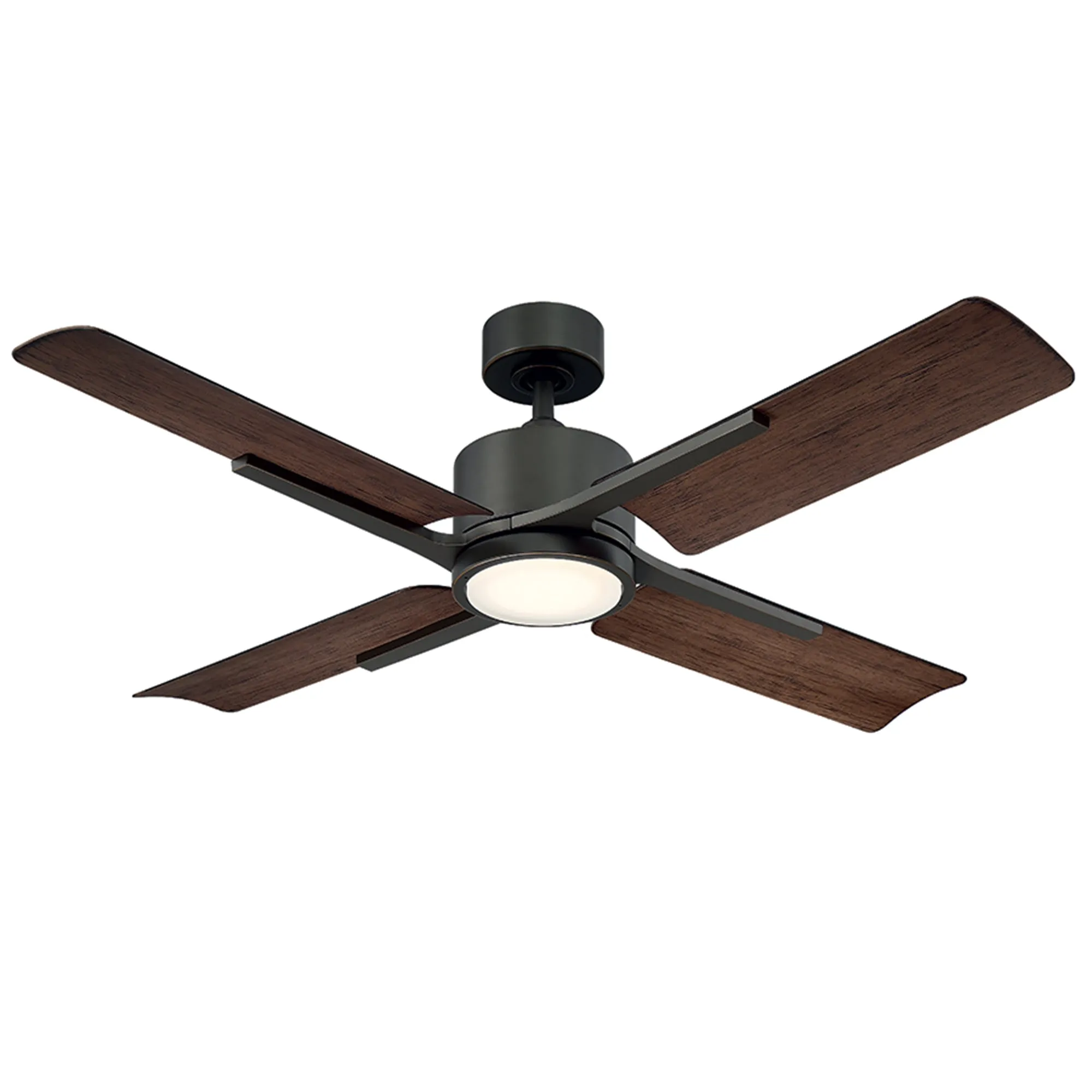 Cervantes Indoor/Outdoor 4-Blade 56" Smart Ceiling Fan with LED Light Kit and Remote Control