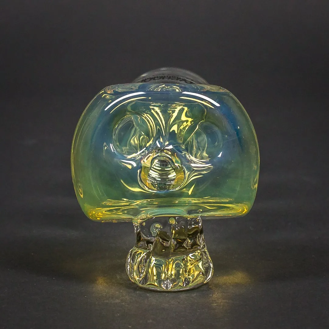 Chameleon Glass Bone head Typhoon Hand Pipe