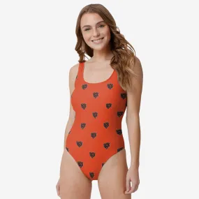 Chicago Bears Womens Mini Print One Piece Bathing Suit