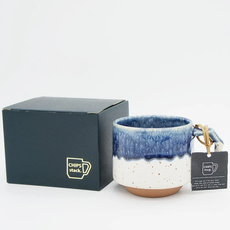 CHIPS Mug - Splash White Navy Drop S