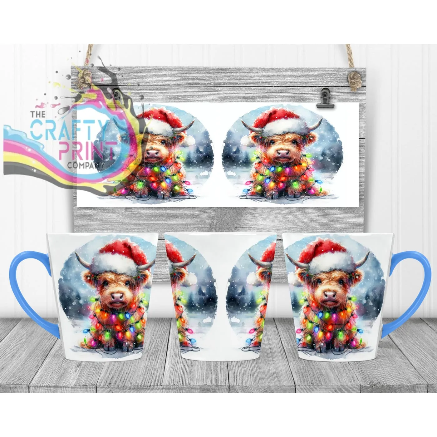 Christmas Highland Cow Mug