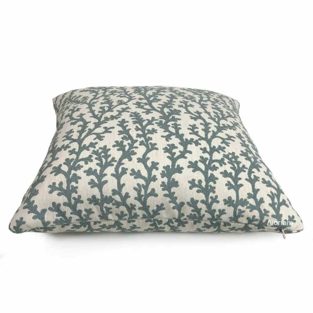 (CLEARANCE) Beatrix Sage Green Floral Vine Pillow Cover (Fabric by the Yard available)