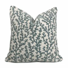 (CLEARANCE) Beatrix Sage Green Floral Vine Pillow Cover (Fabric by the Yard available)