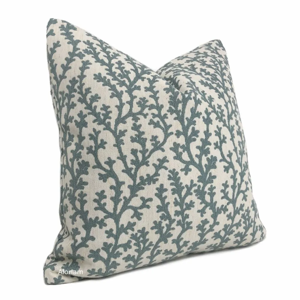 (CLEARANCE) Beatrix Sage Green Floral Vine Pillow Cover (Fabric by the Yard available)