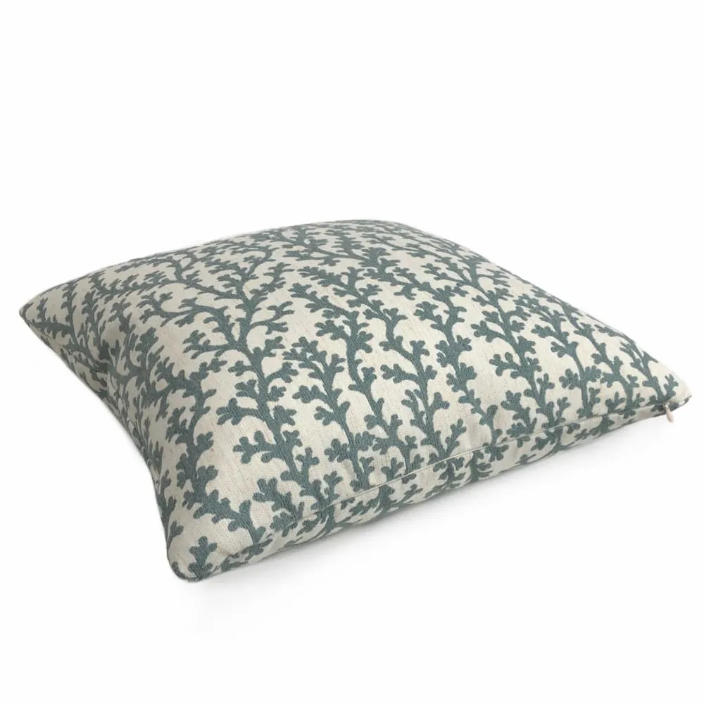 (CLEARANCE) Beatrix Sage Green Floral Vine Pillow Cover (Fabric by the Yard available)