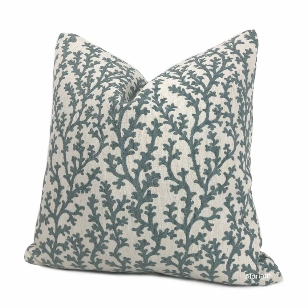 (CLEARANCE) Beatrix Sage Green Floral Vine Pillow Cover (Fabric by the Yard available)