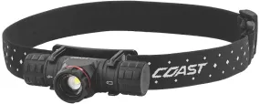 Coast XPH30R Headlamp, ZX850, CR123 Battery, Rechargeable, Zithion-X Battery, LED Lamp, Bulls Eye Spot, Flood Beam :EA: QUANTITY: 1