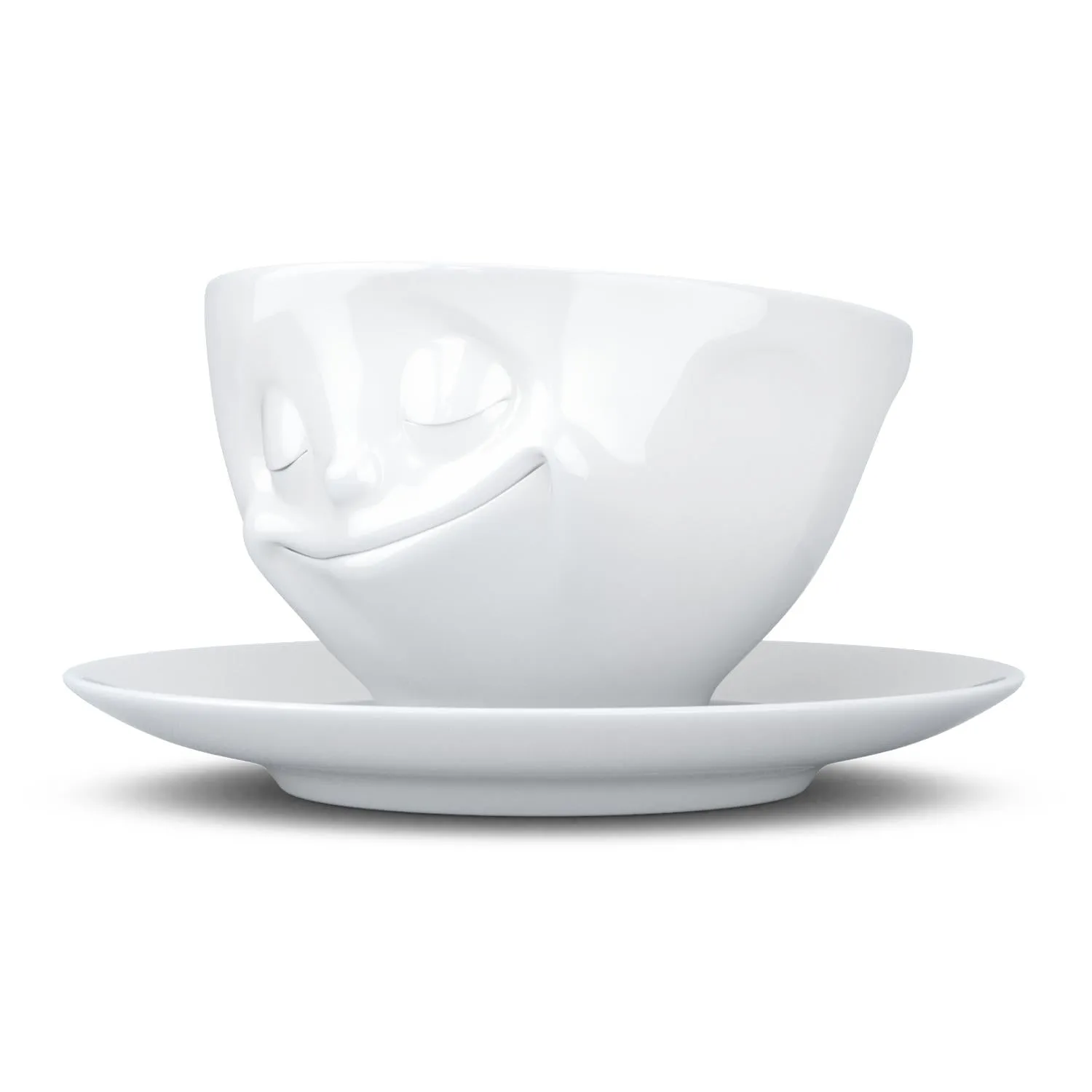 Coffee Cup with Saucer, Happy Face