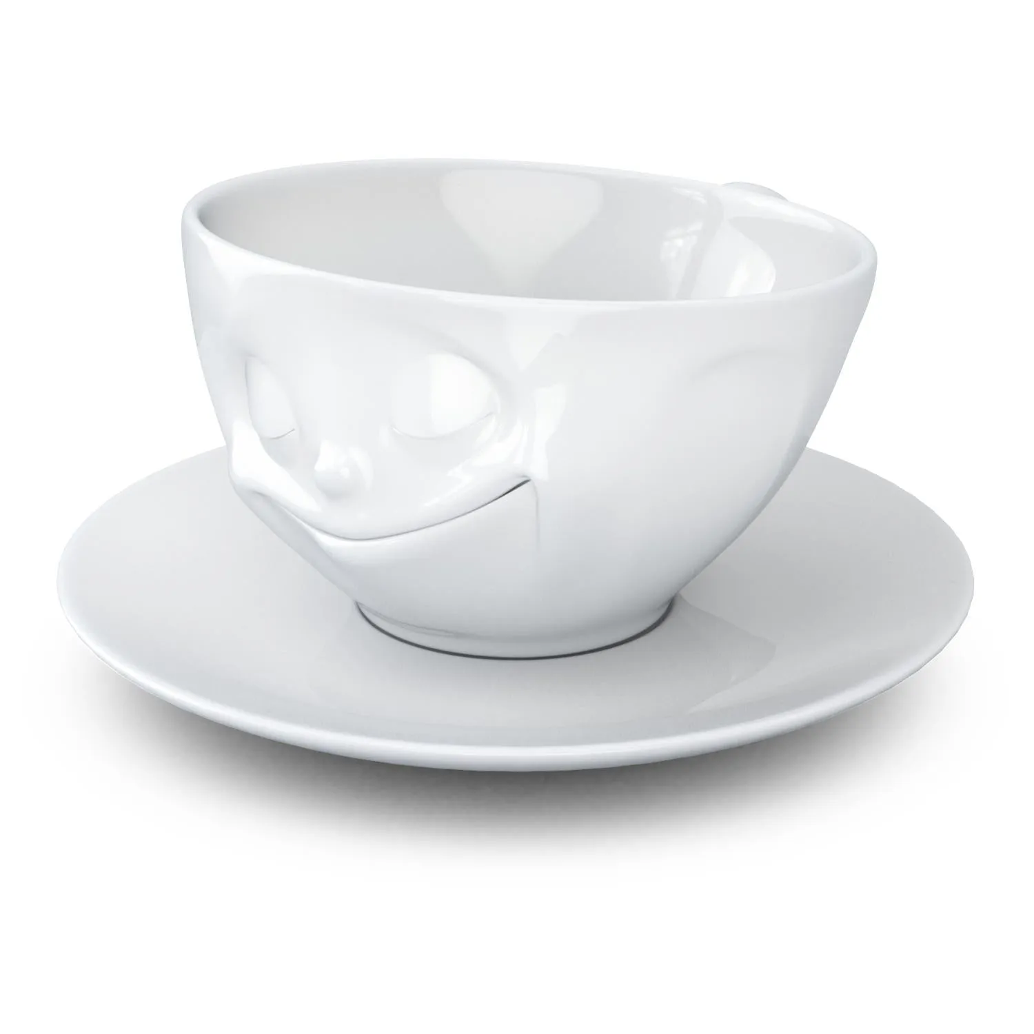 Coffee Cup with Saucer, Happy Face