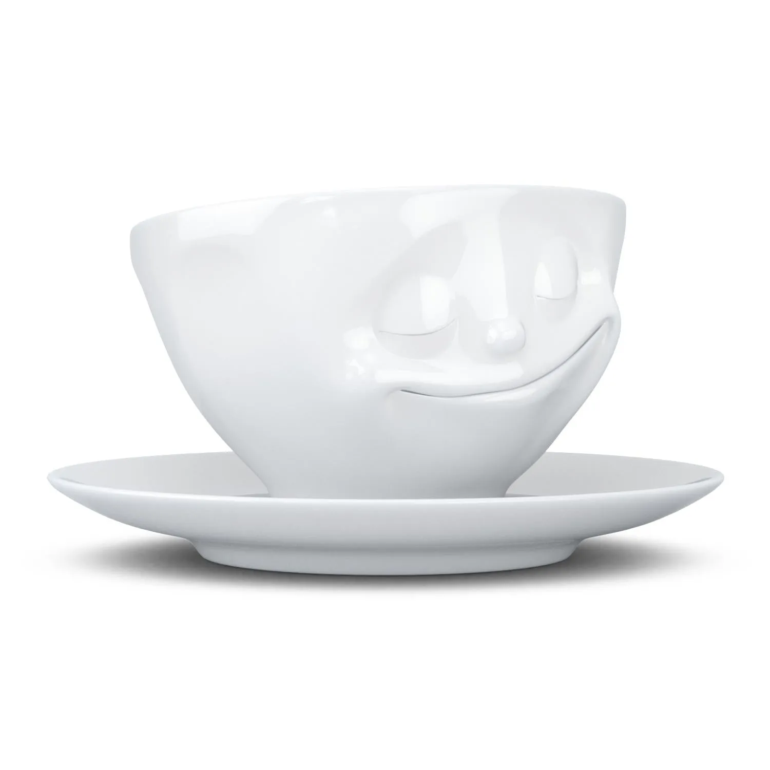 Coffee Cup with Saucer, Happy Face