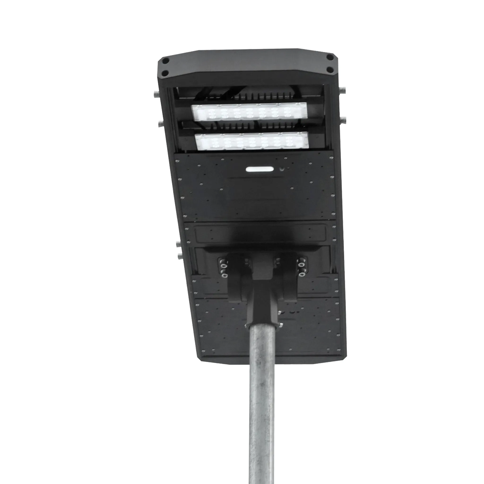 Commercial and Municipal Solar Street Parking Lot Light Fixture, 12000 Lumen, 3 Year Warranty