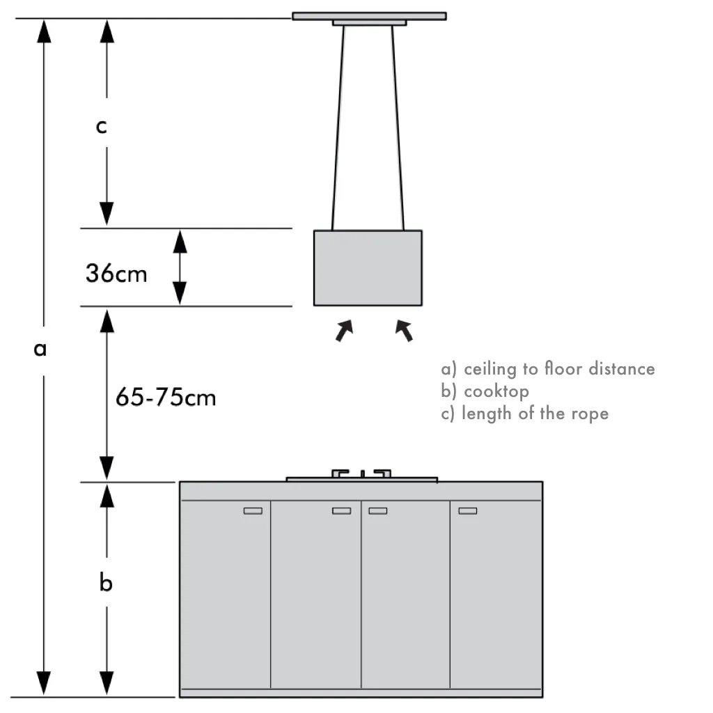 Corsica 35cm Island Rangehood RAHID35X [PRE ORDER]