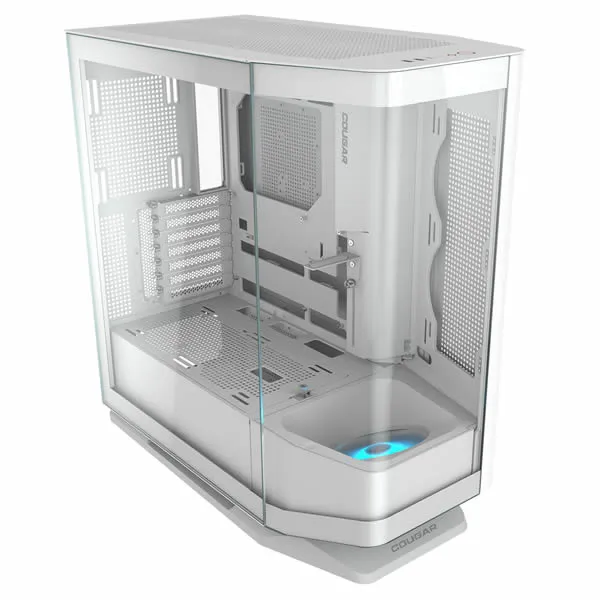 Cougar | FV270 | ARGB Mid Tower E-ATX Case with Tempered, Curved Glass - White