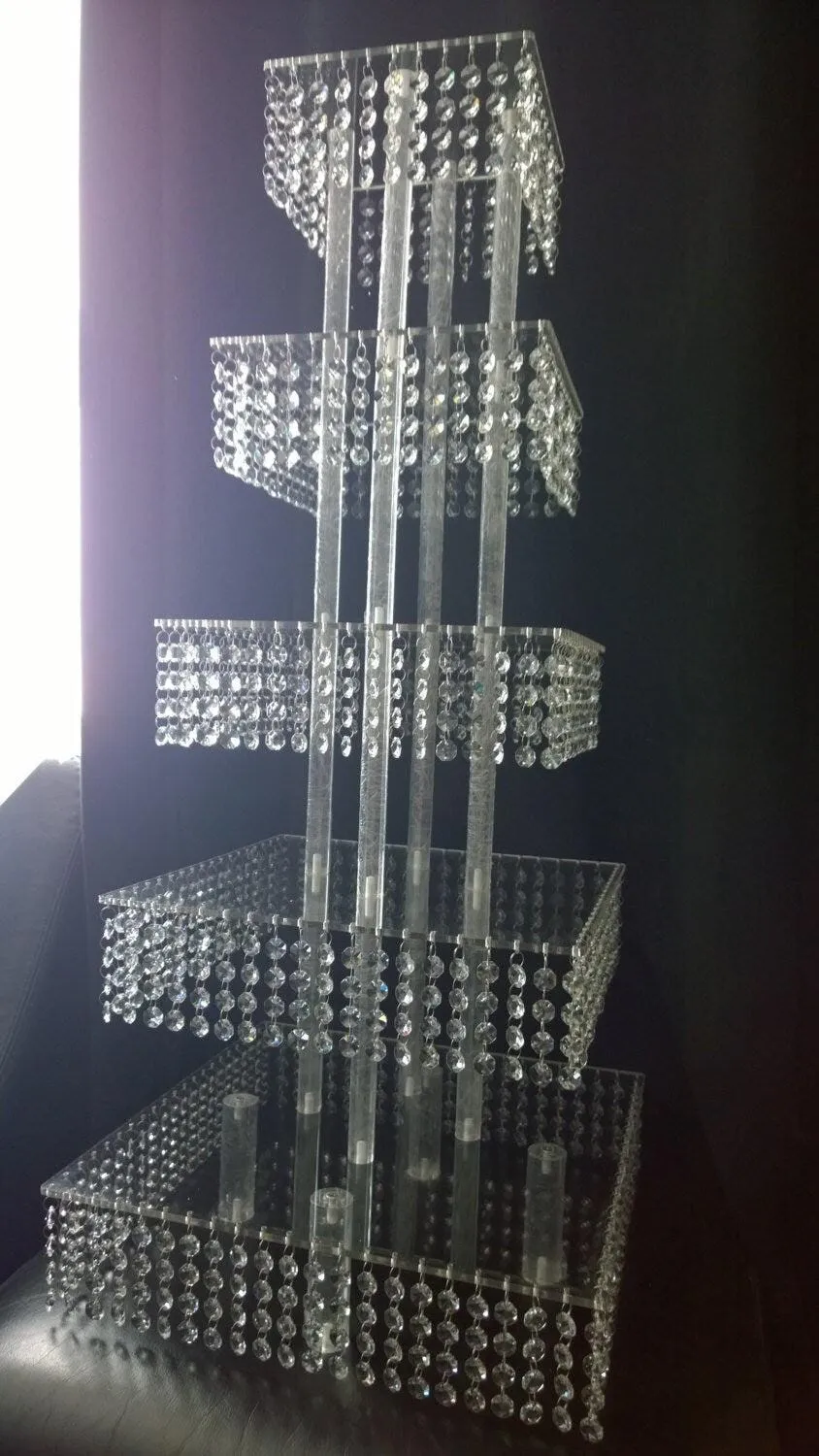 Crystal CupCake Stand Tower 3 to 8 Tiers by Crystal wedding uk