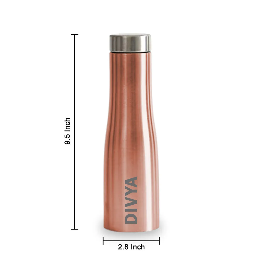 Customized Bottles for Home Office Cafes Restaurants-Rose Gold 750m