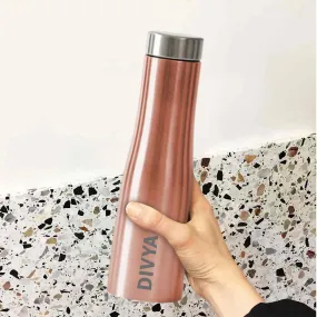 Customized Bottles for Home Office Cafes Restaurants-Rose Gold 750m