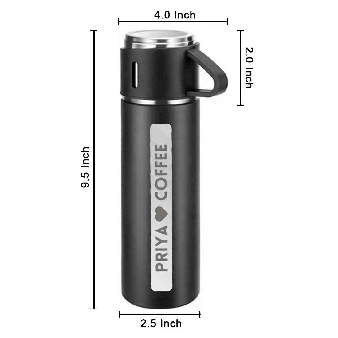 Customized Thermos Flask Water Bottle for Hot & Cold Water 500ml - TEA