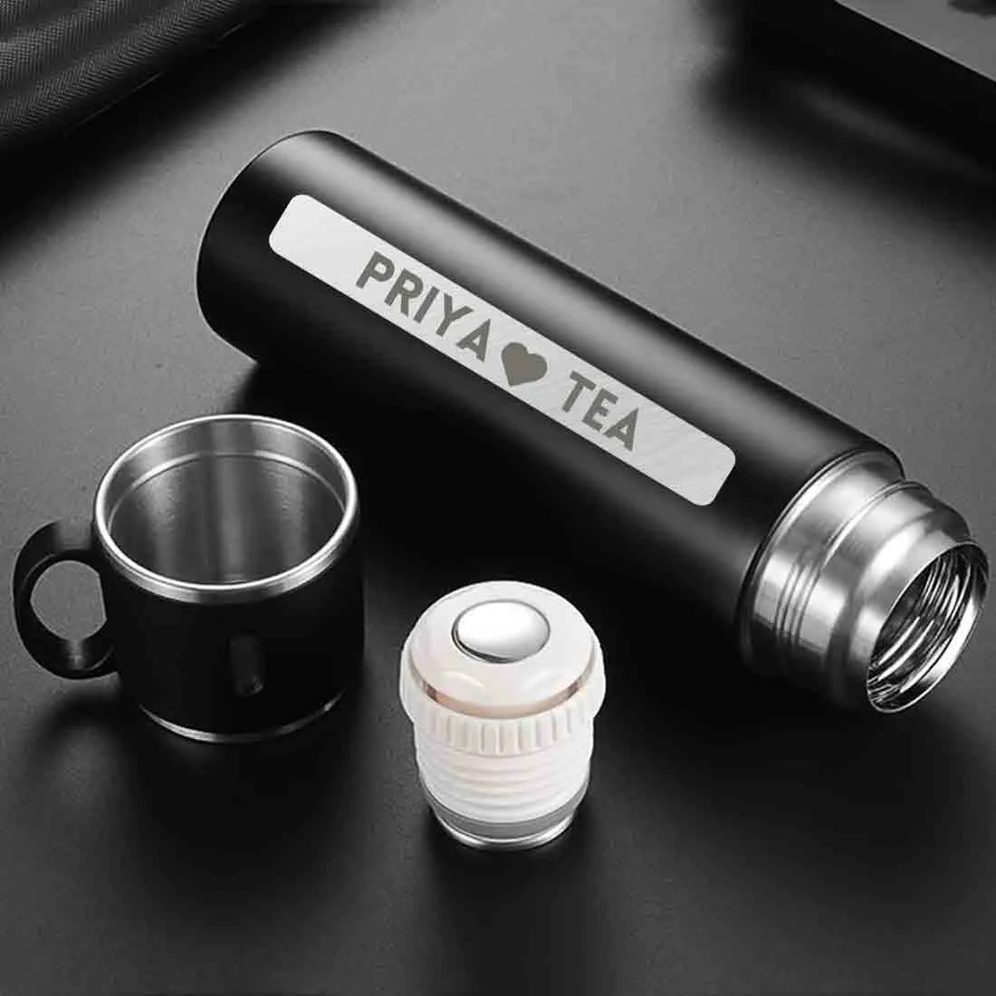 Customized Thermos Flask Water Bottle for Hot & Cold Water 500ml - TEA