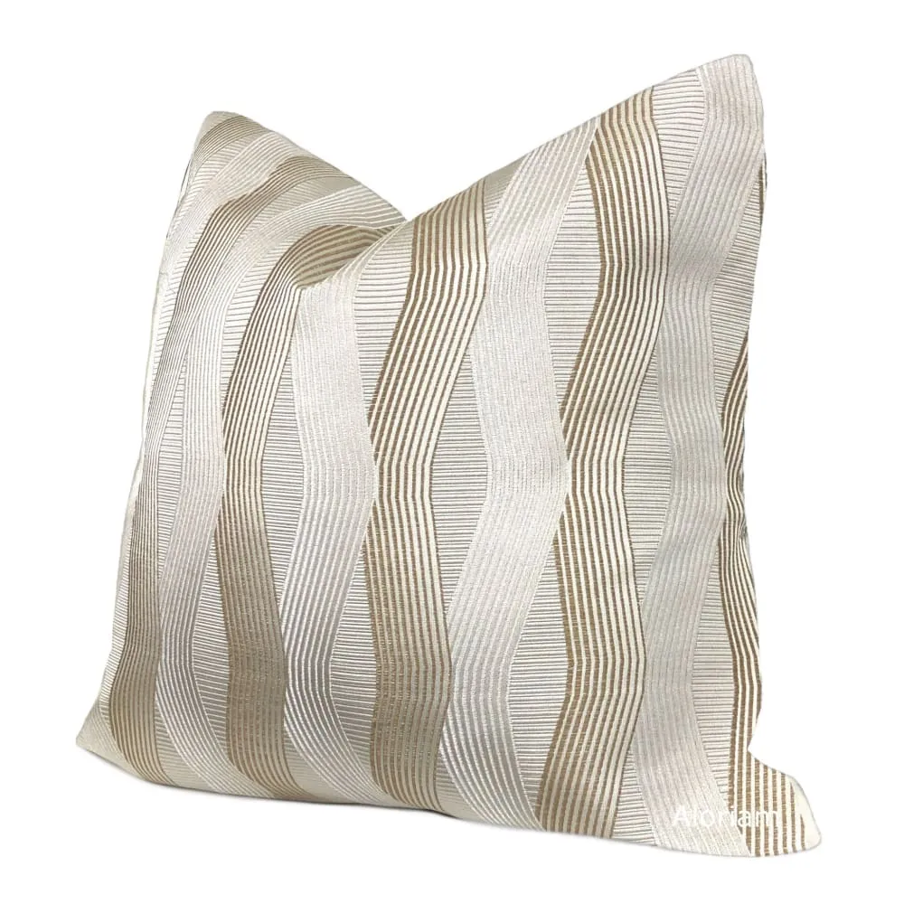 Days Grace Pearl Bronze Ribbon Pillow Cover