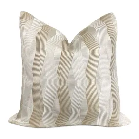 Days Grace Pearl Bronze Ribbon Pillow Cover