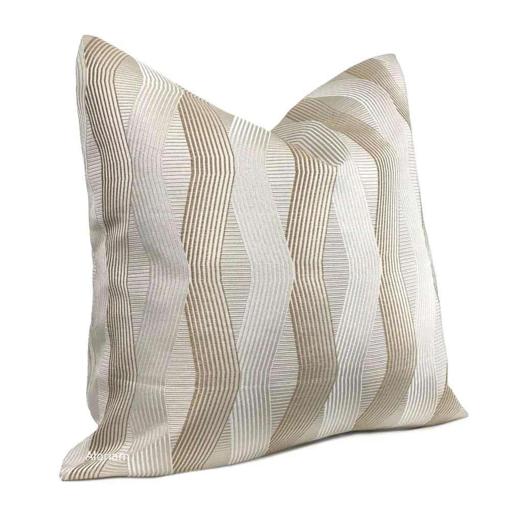 Days Grace Pearl Bronze Ribbon Pillow Cover