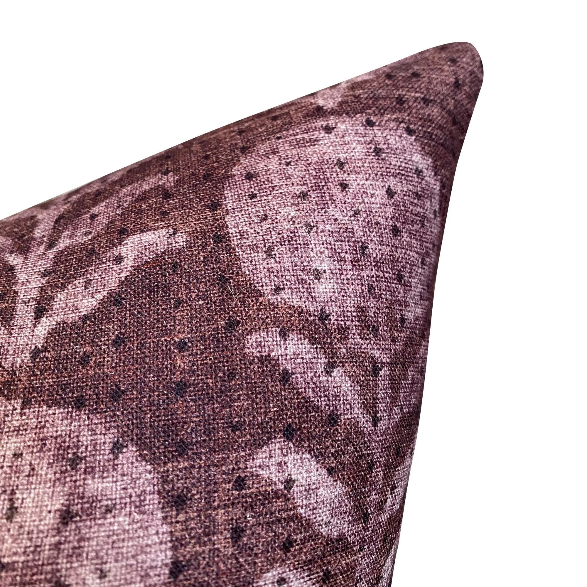 Designer Clay McLaurin Zinnia in Berry Pillow Cover