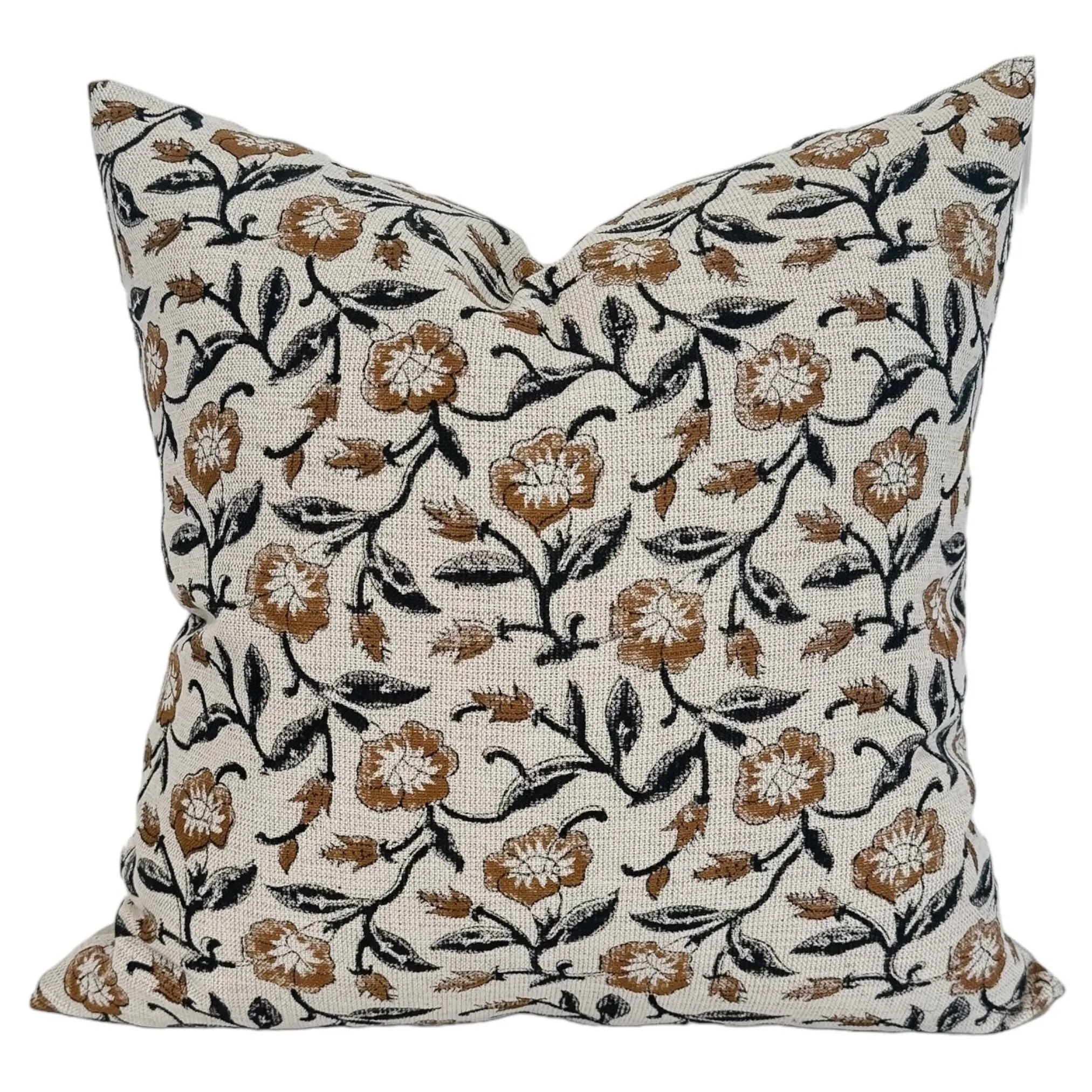 Designer Monterey Hazel Mustard Floral Pillow Cover