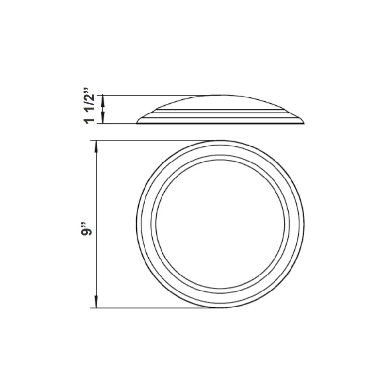 DLS8 8" 20W LED High-Performance Disc Light, CCT