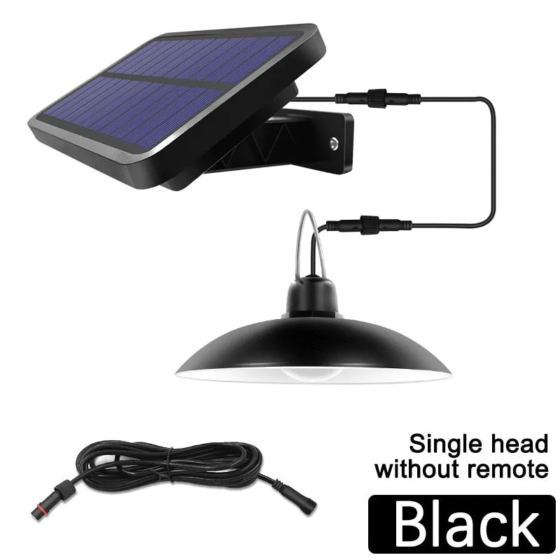 Double Head Solar Pendant Light