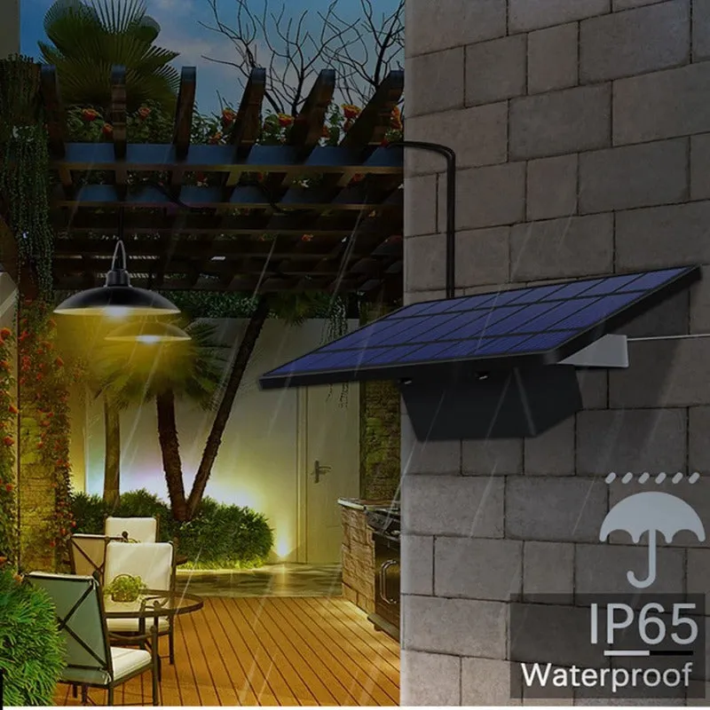 Double Head Solar Pendant Light