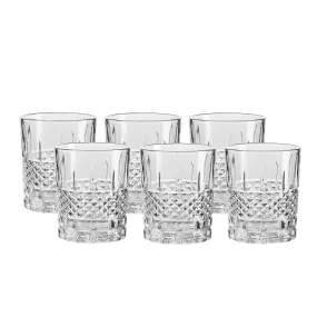 Double Old-Fashioned Drinking Glasses - Whisky Glasses - Tumblers Set of 6 (9OZ