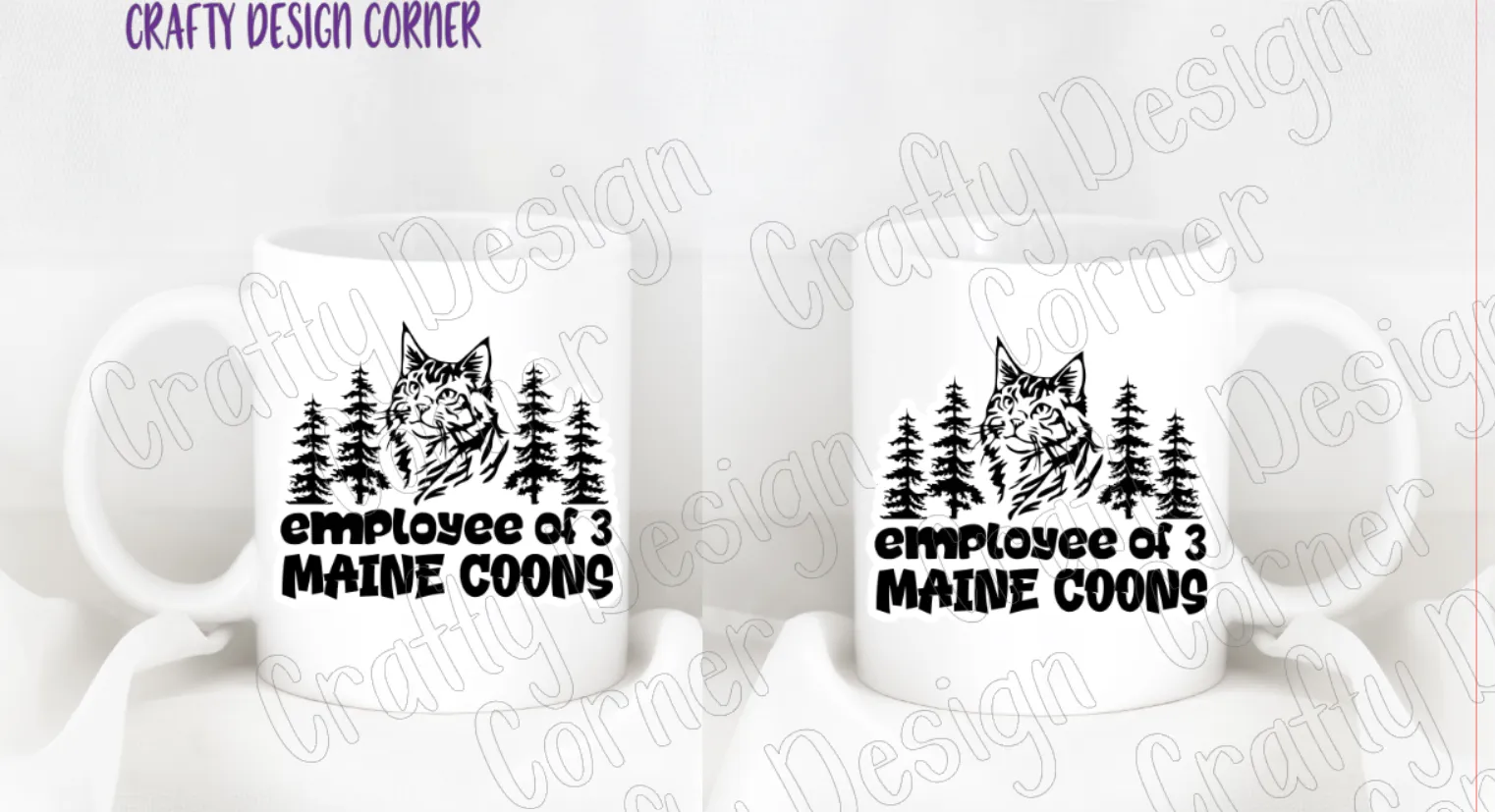 Employee of a Maine Coon mug