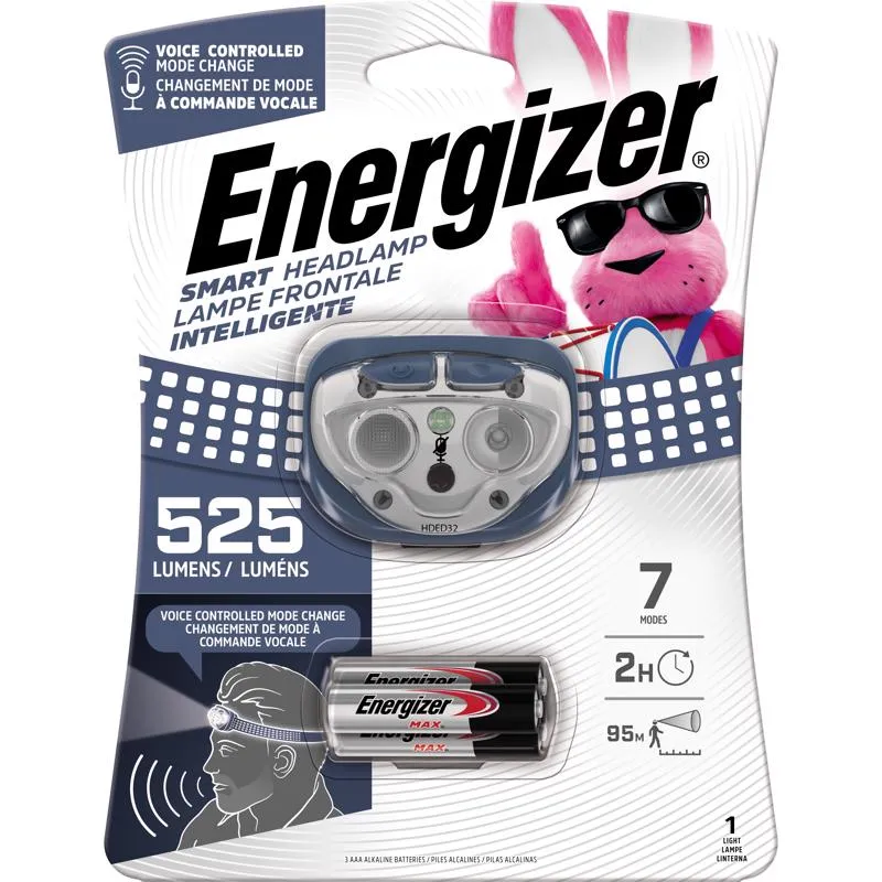 Energizer Smart 525 lm Blue LED Head Lamp AAA Battery